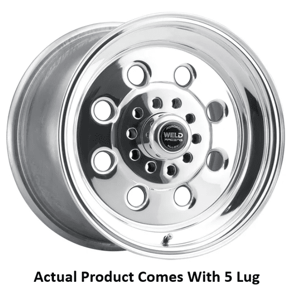 Weld Racing Draglite 90 Roue en Aluminium Poli (15x10 Pouces/5x4.5 Pouces)