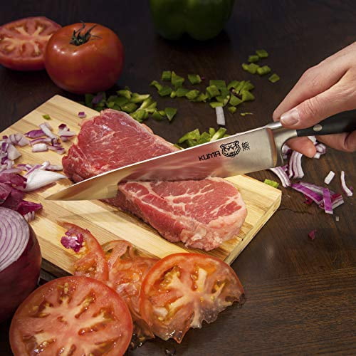 KUMA Multi Purpose Chef Knife - 8 Inch Blade for Carving, Chopping & Slicing - Great Ergonomic Handle - Professional Cooking Kitchen Knife - Cuts Like A Dream