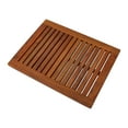 thumbnail image 2 of Nordic Teak 23.6" x 17.7" Oiled Shower and Bath Mat with Frame - Brown, 2 of 4