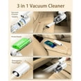 thumbnail image 2 of SHAR Mini Cordless Car Vacuum Cleaner, 7500Pa Detachable Rechargeable Portable Handheld Vacuum Cleaner with LED Flashlight and 4000mAh Powerbank, for Car/Home/Office Table/Outdoor, 2 of 5