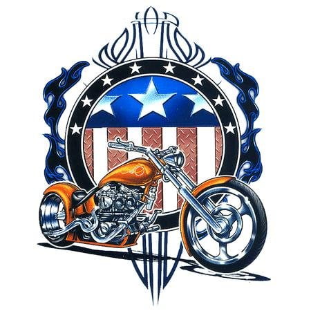 Paint Tribal Flames - Top Heavy - American Chopper Tribal Flame Sticker - 4