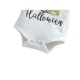 thumbnail image 5 of Sunisery 3pcs Newborn Baby Girl My 1st Halloween Clothes Set Long Sleeve Bodysuit Tops Tulle Skirts Bow Headband Outfits, 5 of 6