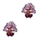 thumbnail image 1 of Wosthever Mini Crystal Money Tree Bonsai Style Purple Tree Home Office Decor Shui Feng Tipo 1 2Conjunto, 1 of 6