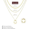 thumbnail image 5 of CROPD Gold Layered Necklaces for Women 14k Gold Plated Dainty Stackable Choker Necklaces for Women Trendy Layering Circle Paperclip Chain Cute Pendant Necklace Set Gold Jewelry for Women, 5 of 7