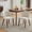 2-pack Linen | Off-white, variant on Modern Wingback Dining Chairs Set of 2, Upholstered Linen Kitchen Chairs with Thick Cushions, Ergonomic High Back and Rubberwood Legs, Comfortable Dining Room Seating 2-Pack, Linen, Gery