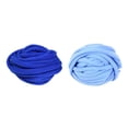 thumbnail image 1 of 2 piezas de hilos de tejer gigantes, herramientas de crochet gruesas para cojín de tapete Azul oscuro y azul claro, 1 of 9
