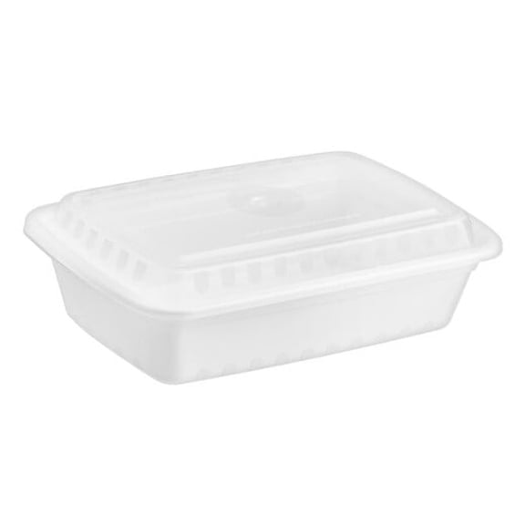 Watson Distributing 38 Oz Rectangular Microwaveable Container With Lid 150/Case