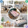 thumbnail image 3 of Pioneer Flower Floral Print Pattern Rectangle Tablecloth 60"x102",Waterproof Polyester Rectangle Table Cloth, Wipeable Spillproof Polyester Tablecloth for Dining, Camping, Indoor and Outdoor, 3 of 6