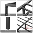 thumbnail image 4 of 6 - pulgada queen marco de cama con almacenamiento: metal cama de plataforma con steel slat support, mattress foundation. no box spring, easy to assemble (negra), 4 of 7
