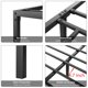 thumbnail image 4 of 6-pulgada queen marco de cama con almacenamiento metal cama de plataforma con steel slat support mattress foundation. no box spring easy to assemble (negra), 4 of 7