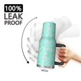 thumbnail image 3 of 40oz Pioneer Flower Floral Print Pattern Insulated Tumbler with Handle, BPA-Free Leak Proof Lid and Straws, Double Wall Vacuum, Hot 12h/Cold 34h, 3 of 6