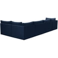 thumbnail image 6 of Meridian Furniture Jacob Navy Velvet Modular Sectional, 6 of 13