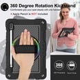 thumbnail image 3 of Dteck Case for Samsung Galaxy Tabn S9 / S9 FE 5G Tablet Case with 360 Rotating Hand Strap & Stand, Crossbody Drop-Proof Case for Galaxy Tab S9 FE 10.9"/ S9 11",Black, 3 of 7