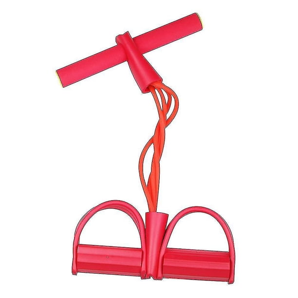 Pedal de pie de 4 tubos, cuerda de tracción, ejercicio de resistencia, equipo de Fitness para Yoga y abdominales