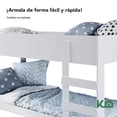 thumbnail image 2 of Litera Doble Individual Base Cama KingsHouse Desmontable blanco Individual, 2 of 7
