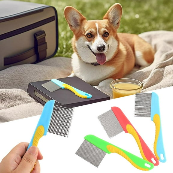 HPDL Pets Hair Comb Cleaning Hair Brush Shedding Tools Density Teeth Remove