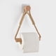 thumbnail image 1 of Portarrollos autoadhesivo, portarrollos de papel higiénico, portarrollos de papel higiénico, cuerda de madera, toallero rústico JAMW Sencillez, 1 of 5