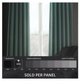 thumbnail image 2 of TiaGOC Faux Linen Room Darkening Curtains - 108 Inches Long Luxury Linen Curtains for Bedroom & Living Room (1 Panel), 50W X 108L, Sea Thistle, 2 of 7