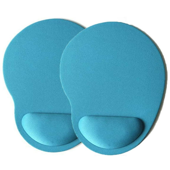 2Pcs Mouse Pad, Ergonomic Mouse Pad with Gel Wrist Rest Support, Gaming Mouse Pad with EVA, Non-Slip EVA Base for Computer, Laptop, Home, Office & Travel