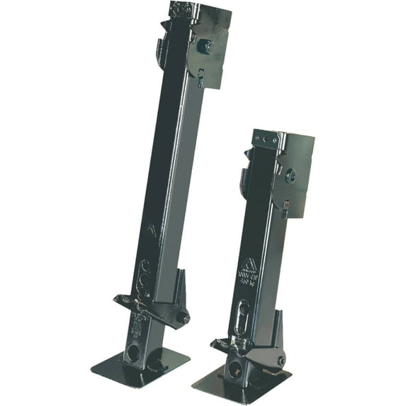 Atwood RV Swing Down Trailer Stabilizer Jack, Welded Bracket