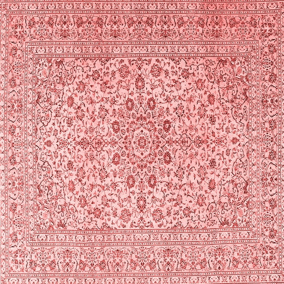 Ahgly Company Indoor Square Persian Red Traditional Area Rugs, 8' Square