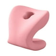 thumbnail image 2 of Soporte para el cuello para reposacabezas de silla de oficina, transpirable, se adapta a la mayoría de las sillas de oficina. Piel. Rosa, 2 of 9