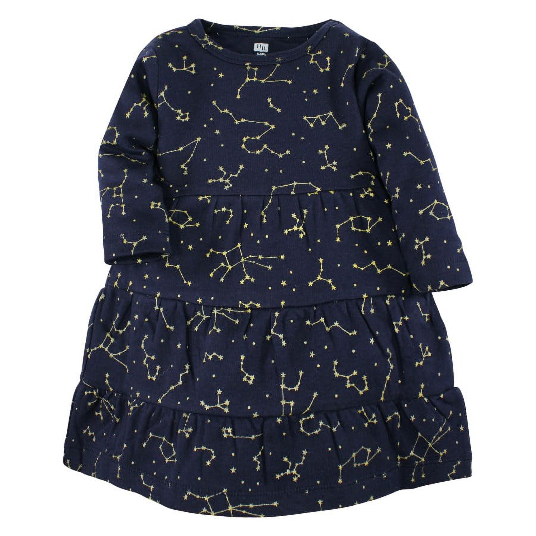 Hudson Baby Girl Cotton Dresses, Metallic Snowflake Star, 14 Years