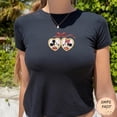 thumbnail image 4 of Retro Disney Mickey Minnie BabyTee, Disney couple, Best Friend WDW Disneyland sweethearts nite Tee, BFF Birthday Gift For Her, 4 of 6