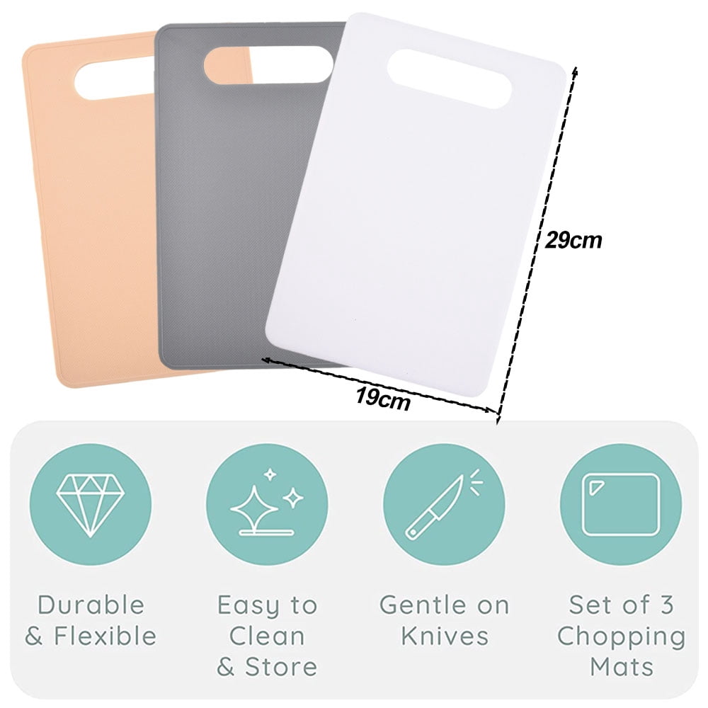 Cutting Mats for Cooking,Cutting Mat Set Non Slip Cutting Sheets, Flexible Plastic Cuttingstyle:style3;