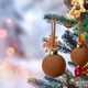 thumbnail image 5 of Juego de adornos de árbol de Navidad de terciopelo 100pc | Decoraciones colgantes de bolas rojas | Terciopelo de lujo suave, 0,6x12,5 cm | Fácil fijación de gancho | Decoración festiva para árboles,, 5 of 8