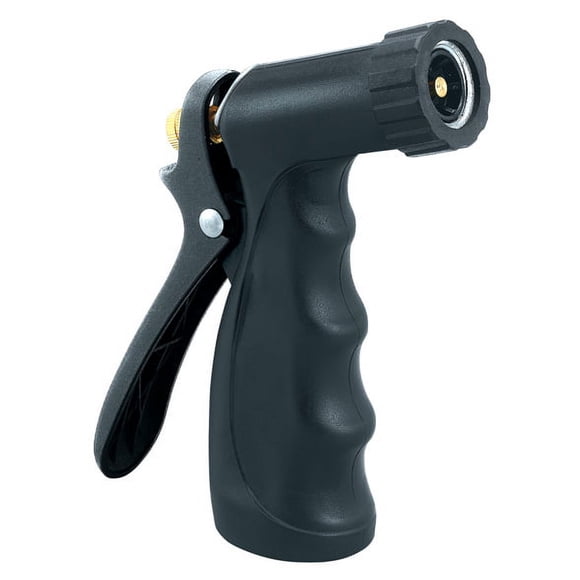 Orbit Zinc Pistol with Rubber Grip Hose Spray Nozzle 56053