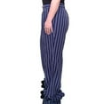 thumbnail image 2 of Michael Michael Kors Bengal Stripe Lined Wide Leg Pants Trousers, True Navy (XX-Small), 2 of 4