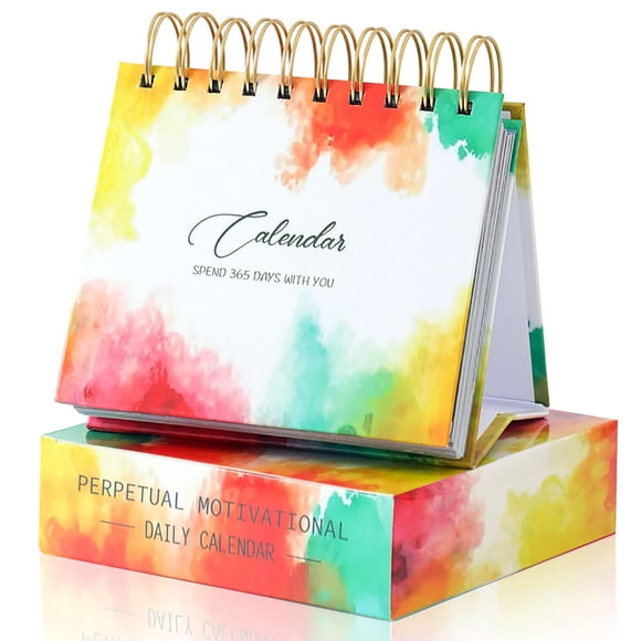 Xihbxyly Mini Calendario con Citas Inspiradoras, Afirmaciones Diarias y Vibras Positivas, Decoración de Escritorio y Oficina, Regalo Motivacional para Seres Queridos, Regalo de Navidad o Cumpleaños,