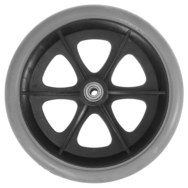 1 rueda delantera de silla de ruedas de 8 pulgadas con neumático sólido, accesorio universal para ruedas