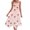 Pink, variant on Generic Womens Summer Dresses Loose Sleeveless Crew Neck Sundresses Floral Print Trendy Irregular Hem Dress with Pockets