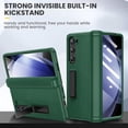 thumbnail image 3 of Dteck for Galaxy Z Fold 6 Phone Case with Kickstand, Full Body Case with Built-in Screen Protector & Magnetic Hinge Protection PU Leather Protective Cover for Samsung Galaxy Z Fold 6 5G,Green, 3 of 6