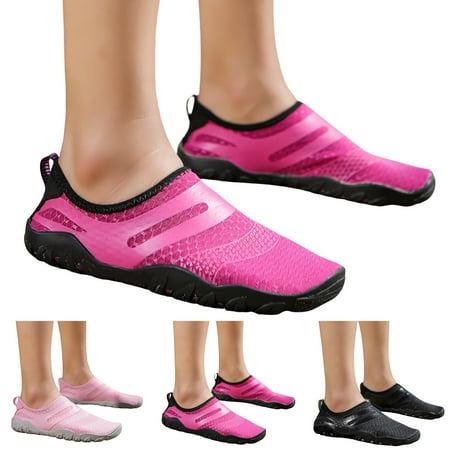 

PEASKJP Womens Slip On Sneakers Mesh Breathable Comfortable Work Shoes Non Slip Work Shoe Purple 6.5