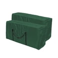 thumbnail image 1 of QJUHUNG Christmas Ornament Storage Box Heavy Duty Xmas Wreath Container with Sleek Zipper Artificial Wreaths  Durable Handles  Dual Zipper & Card Slot  Holiday Xmas Tear-Resistant Storage, 1 of 2