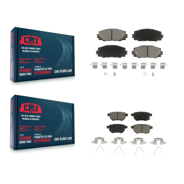CMX Front Rear Ceramic Brake Pads Kit for Car Toyota Corolla Prius Prime Lexus CT200h AWD-e Plug-In KCX-100026