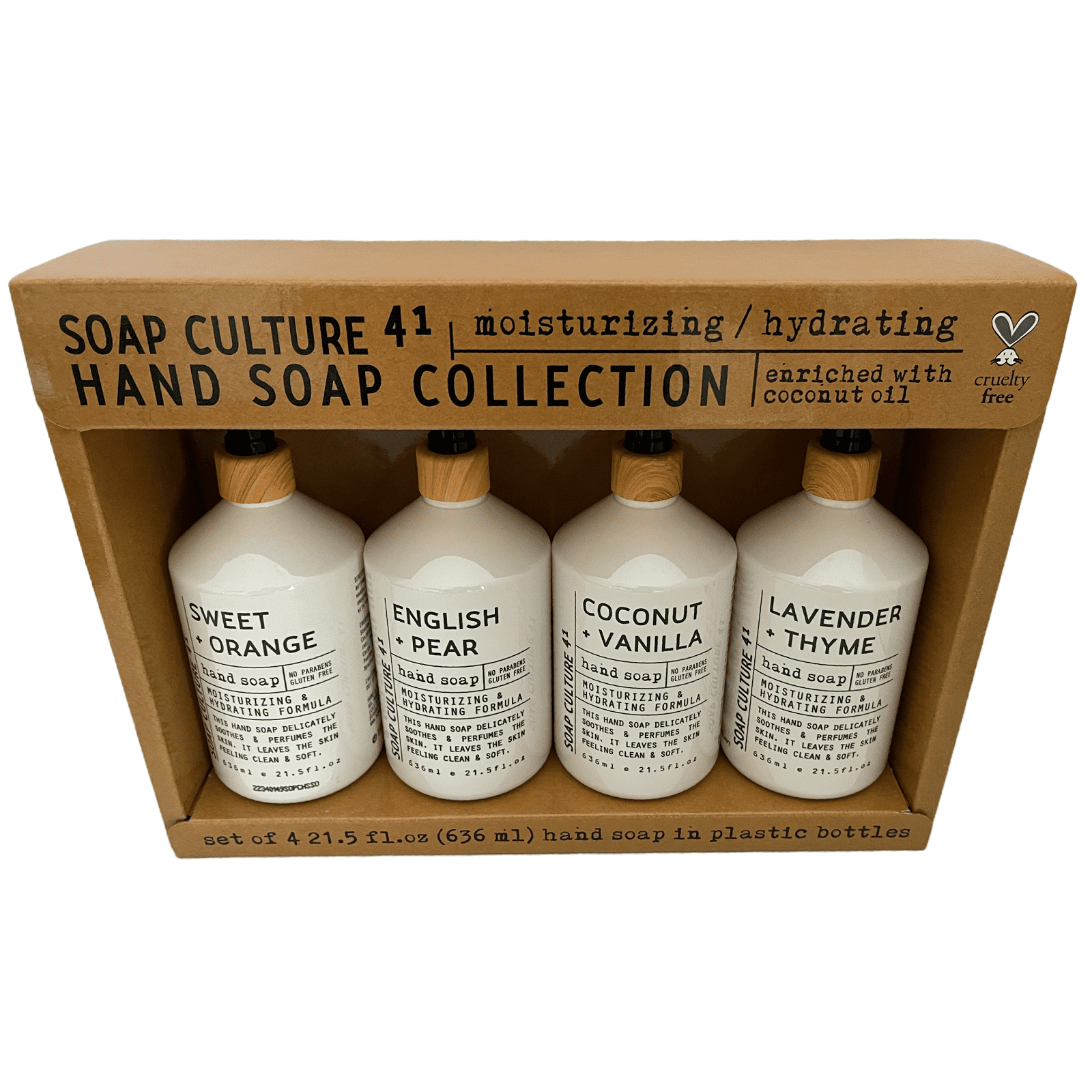 Home & Body Soap Culture Moisturizing & Hydrating Hand Soap Collection (Set Of 4 21.5 oz (Each