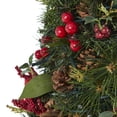 thumbnail image 7 of Nearly Natural 2ft. Mixed Berry and Pine Cone Artificial Christmas Tree with 35 Clear LED Lights, Green, 7 of 7