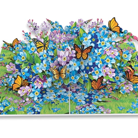 Wonder Paper Art Daisy Flowers 3D Pop Up Greeting Card, Birthday, Anniversary, Thinking of You, 1 Pack