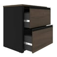 thumbnail image 2 of Bestar Connexion 2-Piece set including an L-shaped desk and a lateral file cabinet in antigua & black, 2 of 7