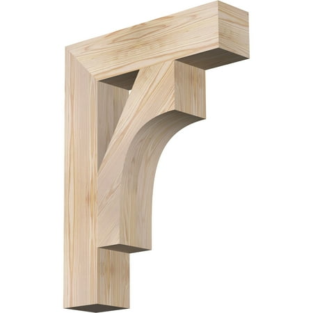 

Ekena Millwork 5 1/2 W x 24 D x 32 H Westlake Block Smooth Bracket Douglas Fir