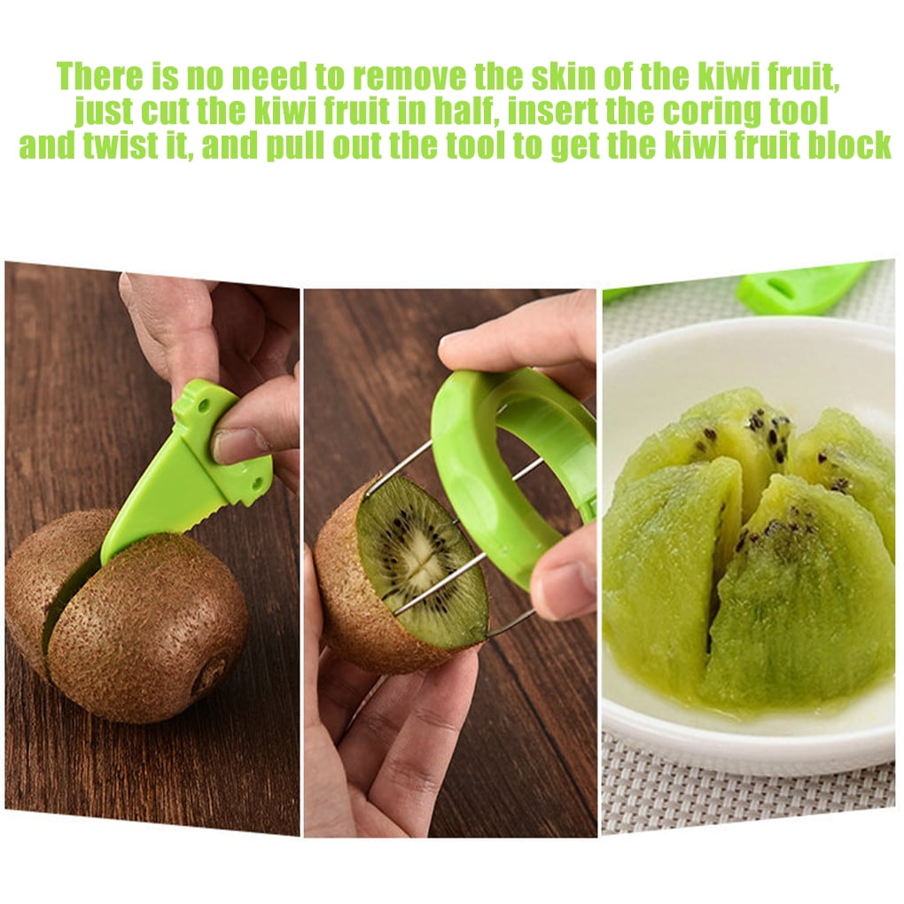 Vonky Stainless Steel Wire Kiwi Peeler Dustproof Fruit Slicer Stainless Steel Wire Kiwi Peeler