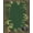 Green Brown, Pattern 4, variant on ODIKA 8'x10' Washable Area Rug Jungle Insect Eclectic Scatter Motif Patterned Motifs Border for Living Room, Under Sectional, Family , Durable, Non-Slip