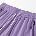 thumbnail image 6 of Big & Tall Men's Athletic Shorts 6" Inseam Running Quick Dry Short Pants Above Knee Length with Zipper Pockets Activewear, 6 of 8