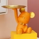 thumbnail image 2 of Escultura de oso de resina nórdica, bonita estatua decorativa, decoración del hogar, dulces Naranja, 2 of 8