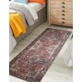thumbnail image 4 of Keen Home Design Machine Washable Area Rugs with Non-slip Backing, Ideal for Hallway, Living Room, Bedroom, Kitchen and Laundry Room, Vintage Moroccan and Low Pile Rug - ( 2'6'' x 7'), 4 of 9
