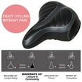 thumbnail image 5 of Oversize Bike Saddle Bicycle Seat Air Cushion Pad Comfort Wide Soft Gel Cruiser, 5 of 7